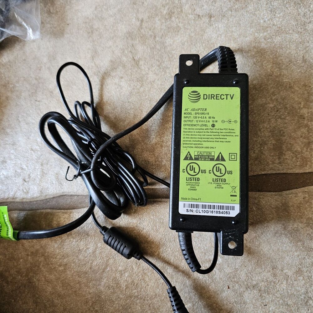 Genuine DIRECTV EPS10R3-15 Power Supply Adaptor 12V - 1.5A OEM AC/DC Adapter